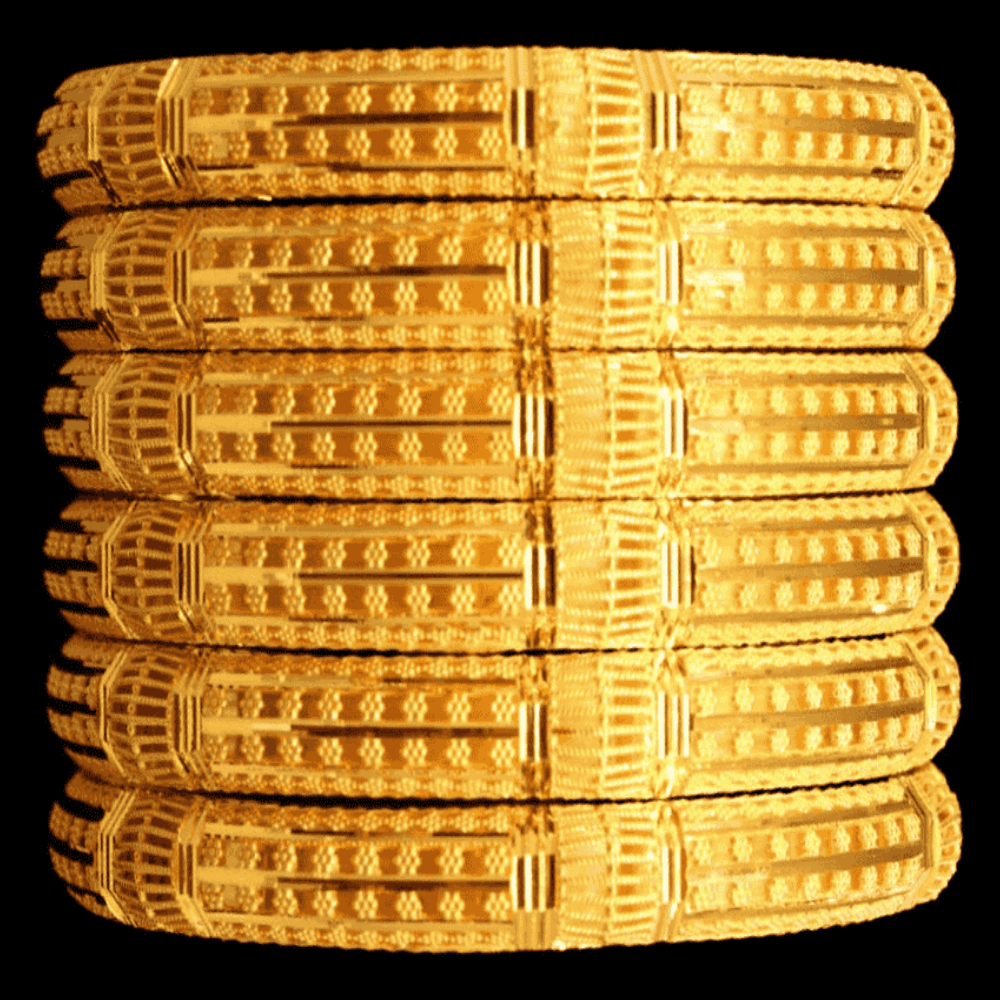 21K Gold Bangle Set, L (21) – SW17089